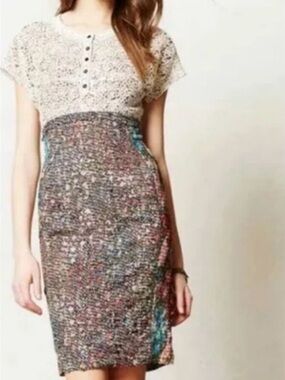Anthropologie Beguile Byron Lars Dress 2 | Lace Study Sheath